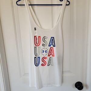 Under Armour USA Graphic Women's Tank Top - White